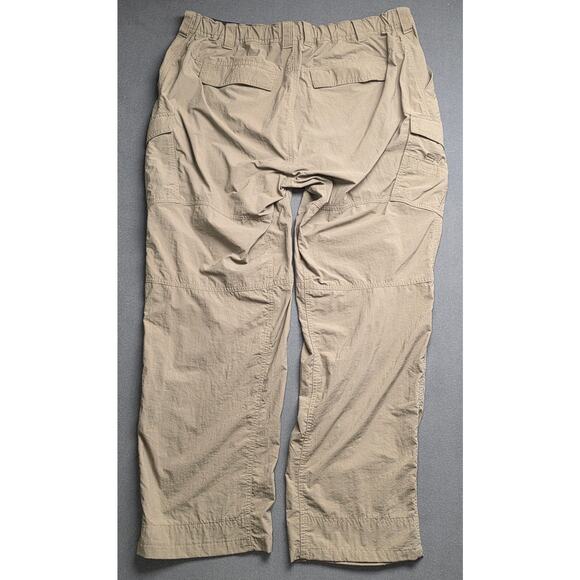REI Cargo Pants Mens Size 37x30 Hiking Camping Outdoor Travel Utility Tan Work - Picture 10 of 12